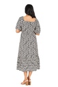 Nifty Soul Ruffled Hem Midi Dress