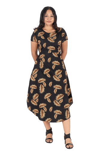 [LD4616] Senitoa Rosa Dress  Aliti (10, Black)