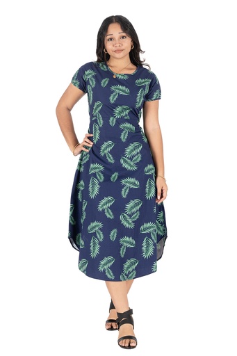 [LD4616] Senitoa Rosa Dress  Aliti (10, Navy)
