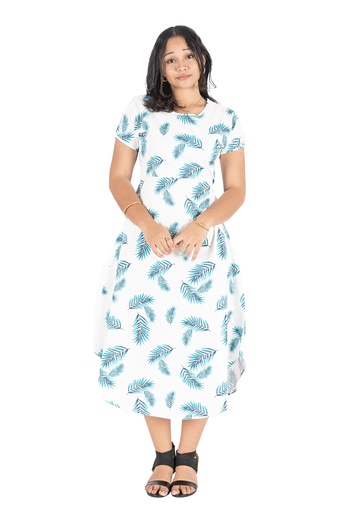 [LD4616] Senitoa Rosa Dress  Aliti (10, White)