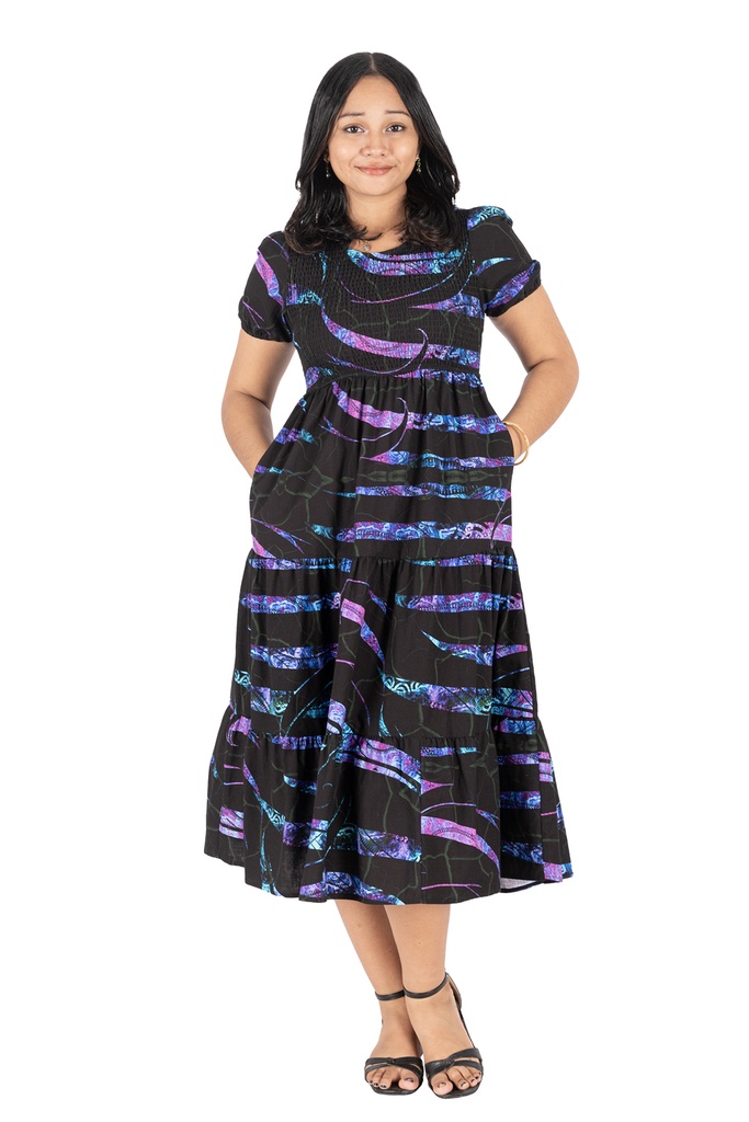 Akamu Kyla Smocking Dress Lulu