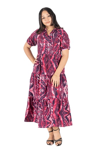 [LD4613] Akamu Delilah Dress Ovini (10, Pink)