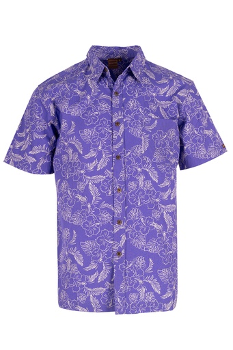 [SS4218] Senitoa Mens Shirt Iowana (S, Purple)