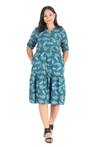 [LD4619] Senitoa Shelly Dress Kailani (10, Corsair)