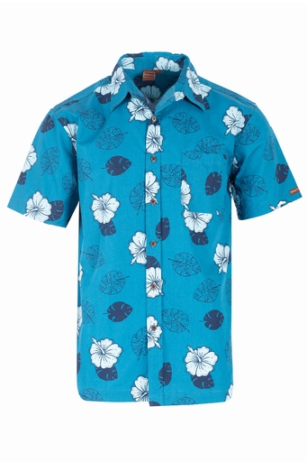 [SS4220] Senitoa Mens Shirt Lavenia (S, Blue Stone)