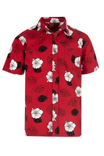 [SS4220] Senitoa Mens Shirt Lavenia (S, Red)
