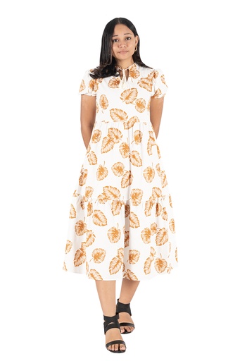 [LD4622] Senitoa Palle Dress Malie (10, White)