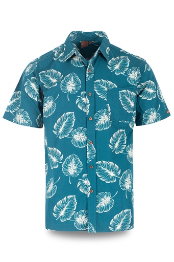 [SS4222] Senitoa Mens Shirt Malie (S, Deep Lake)