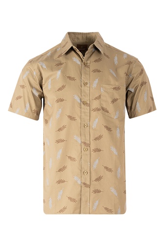 [SS4258] Woodgreen Mens Straight Bottom Shirt - Calla (S, Gothic Olive)