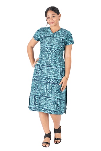 [LD4627] Tribal Origin Ladies Rivi Dress - FB1804 (10, Jade)