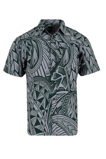 [SS4231] Tribal Origin Mens Bula Shirts - FB1809 (S, Green)