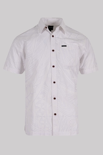 [SS4231] Tribal Origin Mens Bula Shirts - FB1809 (S, White Wax)