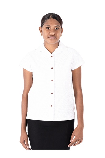 [LW4263] Tribal Origin Ladies Bula Top - FB1811 (8, White)