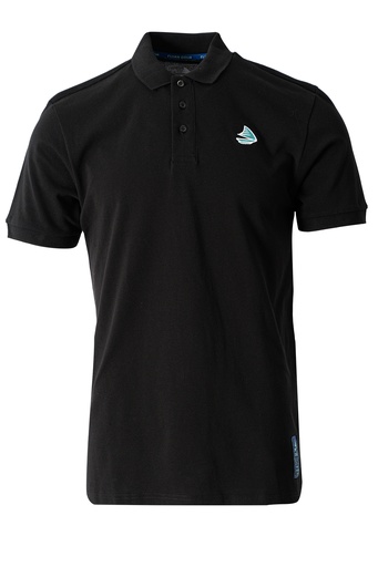 [PM555] Fijian Drua Mens Polo - Navale (S, Black)