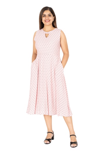 [LD4702] Nifty Soul Sleeveless Dress (8, Pink)