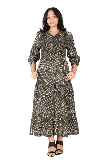 [LD4682] Tribal Origin Ladies Araminta Dress- FB1794 (10, Green)