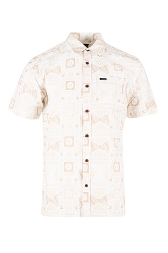 [SS4288] Tribal Mens Bula Shirt FB1785 (S, White)