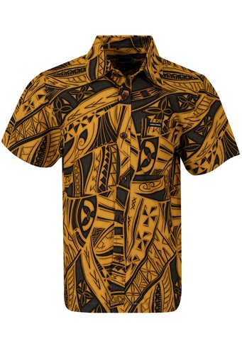 [SB2065] Tribal Boys Bula Shirt FB1797 (2, Yellow)