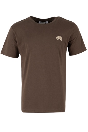 [TM4308] Dark Mens Relax Cvc Tees - Polar (XS, Sepia)