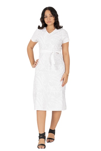 [LD4687] Tribal Origin Ladies Rivi Dress FB1800 (10, White Wax)