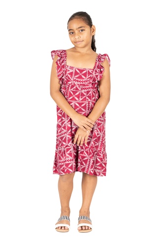 [LG2013] Tribal Origin Girls Dally Dress- Waevi (2, Maroon )