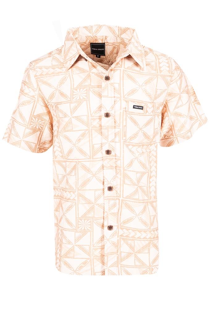 Tribal Origin Boys Bula Shirt- Waevi