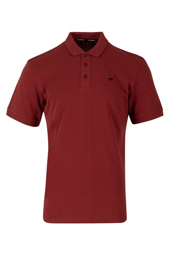 [PM563] Cloudbreak Mens Pique Polo - Wave (S, Red Burgundy)
