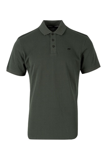 [PM563] Cloudbreak Mens Pique Polo - Wave (S, Olive Green)