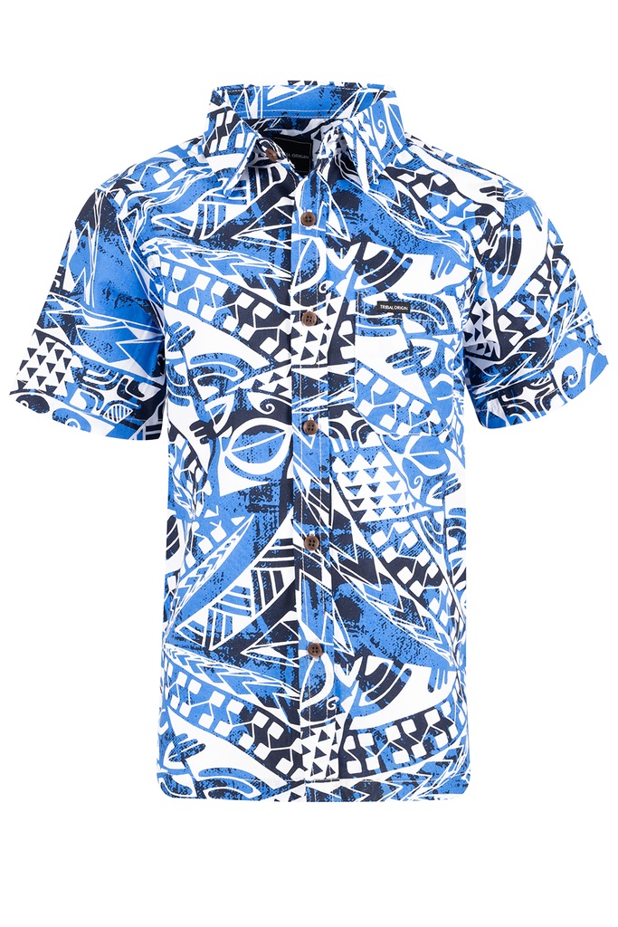 Tribal Origin Boys Bula Shirt- Kemoli