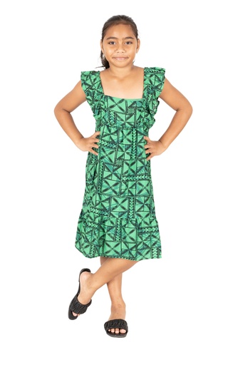 [LG2013] Tribal Origin Girls Dally Dress- Waevi (2, Green)