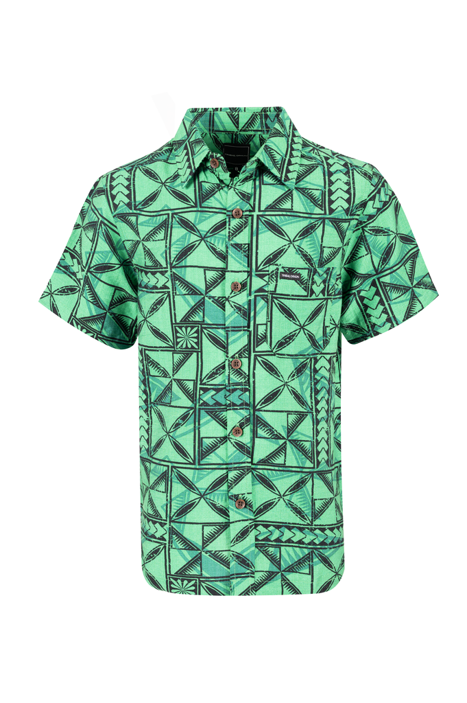 Tribal Origin Boys Bula Shirt- Waevi