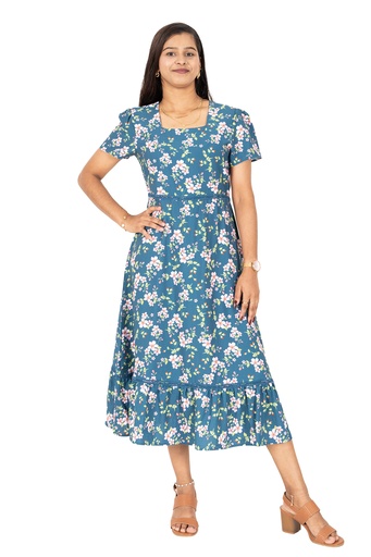 [LD4872] Nifty Soul Stepping Dress (8, Blue)