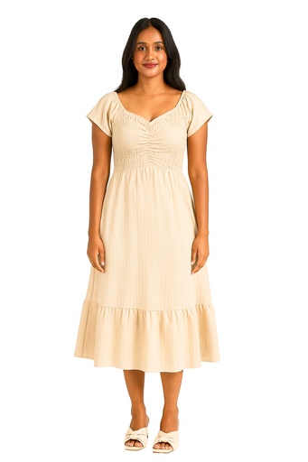 [LD5082] Nifty Soul Dress 10629 (8, Cream)