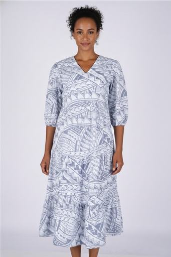 [LD5164] Tribal Origin Ladies Lili Dress- FB1869 (10, White)