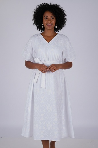 [LD5170] Tribal Origin Nyrah Dress FB1877 (10, White Wax)