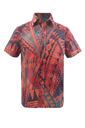 [SB2138] Akamu Boys Shirt Buli (4, Fury)