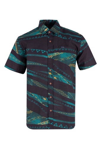 [SS4575] Akamu Mens Shirt- Malua (S, Green)