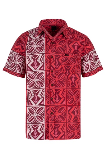 [SS4150] Tribal Origin Mens Shirt FB1780 Makona (S, Red)