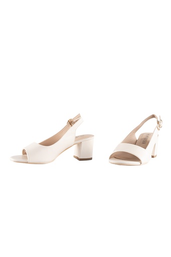 [F2366] Misha Women's Peep Toe Block Heel Shoes