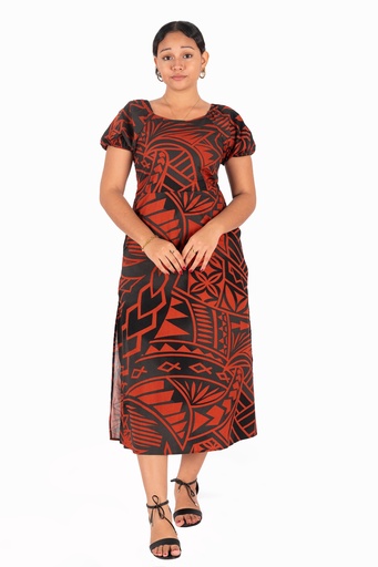 [LD4541] Tribal Origin Tania Dress With Slit  FB1787 Fale

